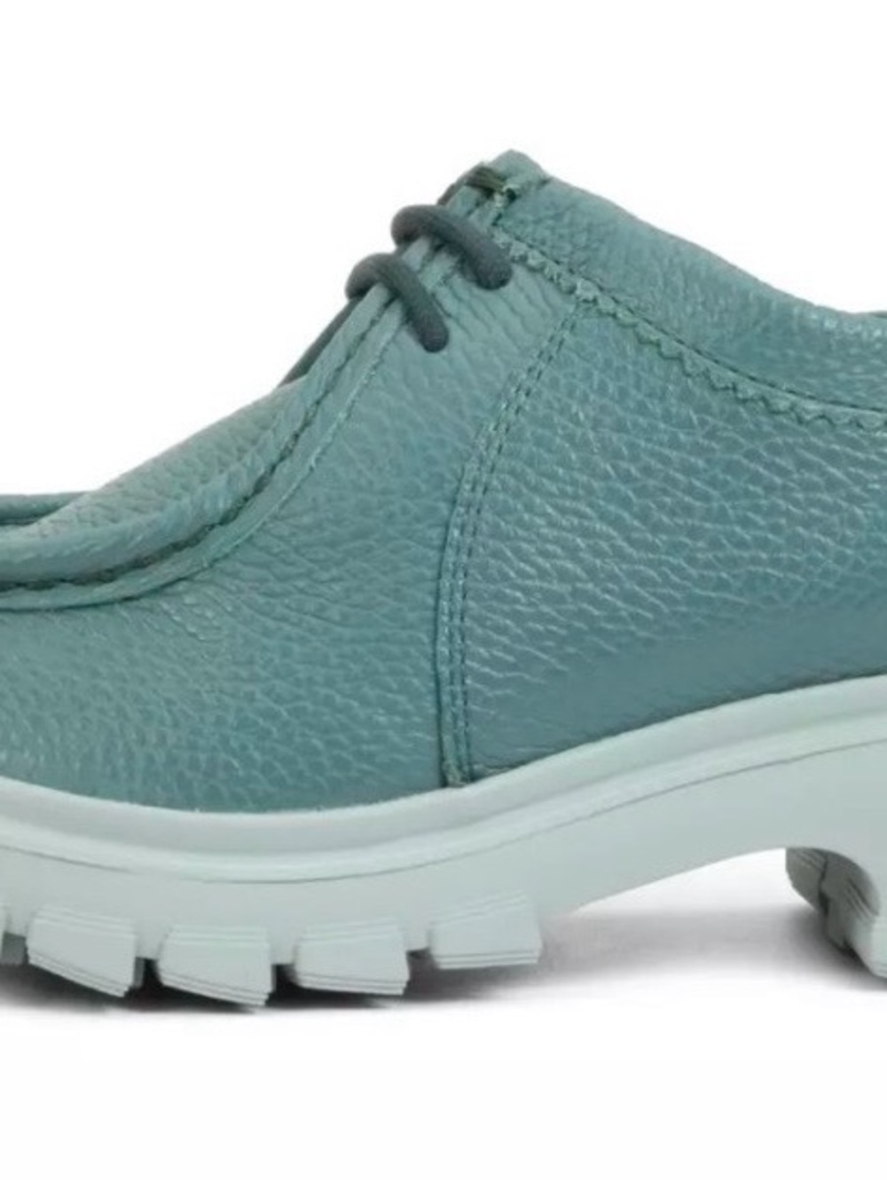 Men's Teal Casual Leather Shoes